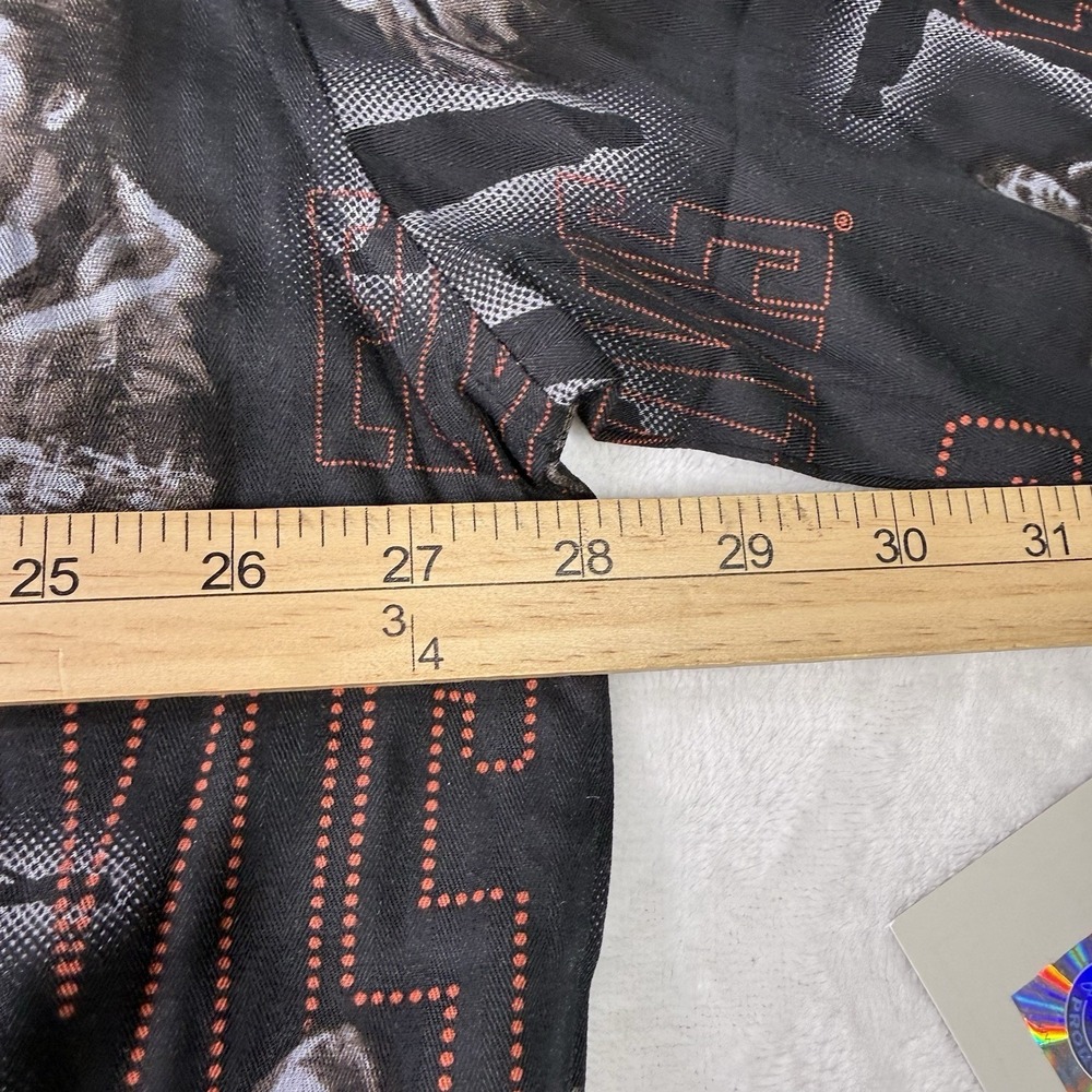VINTAGE Elvis Presley David Carey‎ Shirt Mens 2XL Black Elvis AOP Hawaiian NWT - Picture 7 of 9